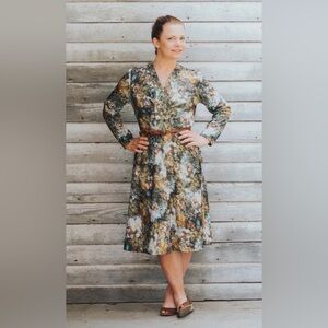Vintage handmade floral dress, size M/L